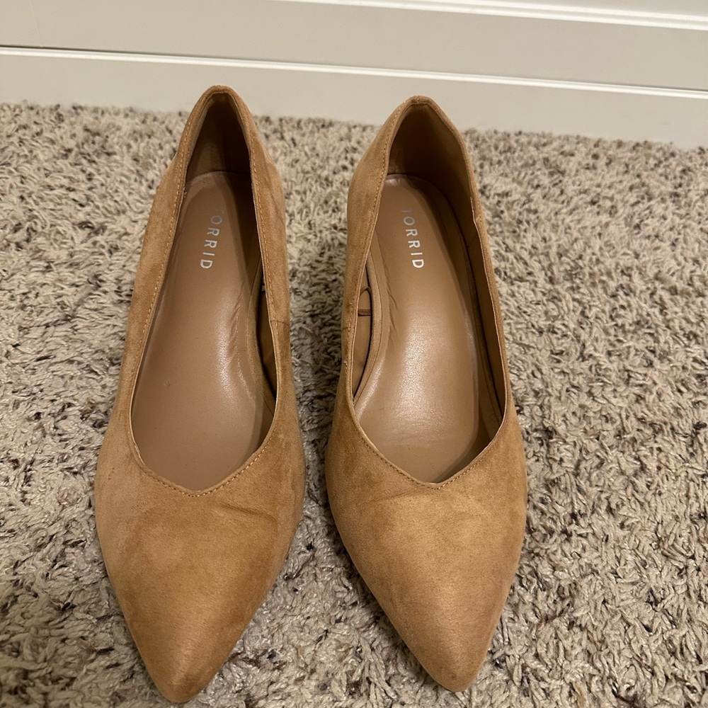 Torrid Tan Suede Heels